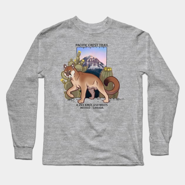 Pacific Crest Trail Long Sleeve T-Shirt by Copperbora